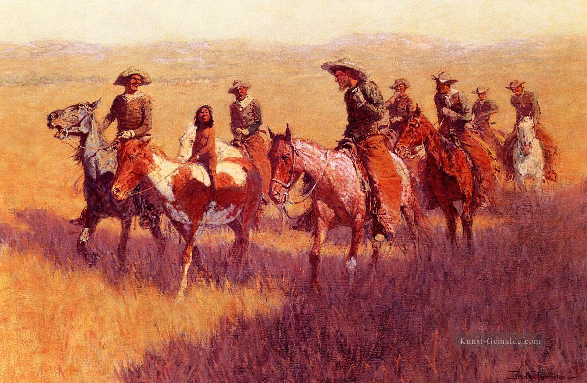 ein Angriff auf seine Würde Old American West Frederic Remington Ölgemälde